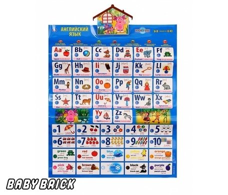 Умка говорящий плакат английский язык