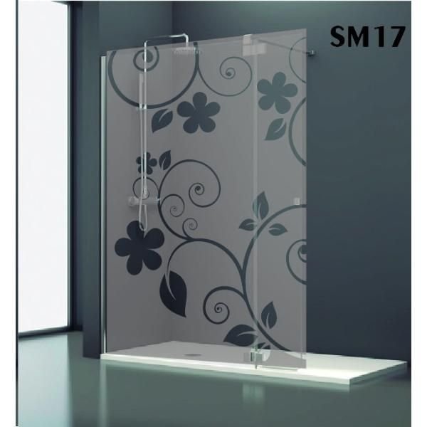 Наклейки для душевой кабины на стекло