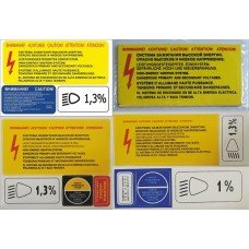 Заводские наклейки под капотом ВАЗ 2107