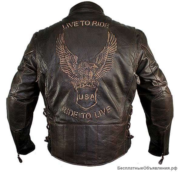 Куртка Xelement кожаная байкерская