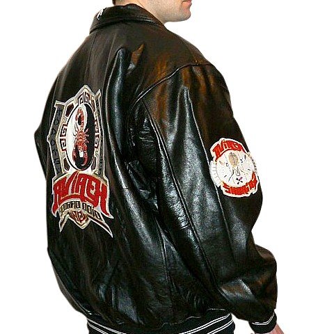 Кожаные нашивки на спину