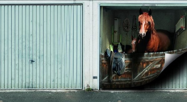 Креативные ворота гаража