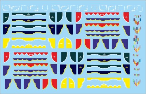 Набор декалей шторки для Павловский автобус