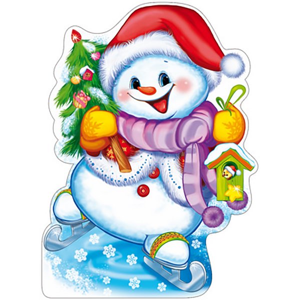 Снеговик новогодний для малышей