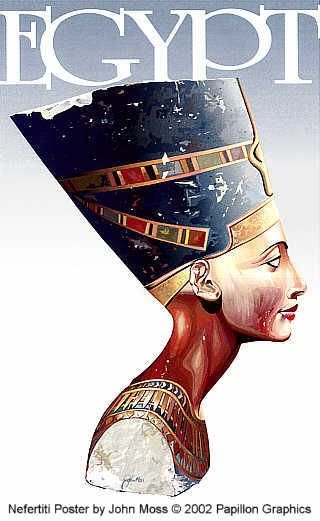 Плакат Египетская Нефертити