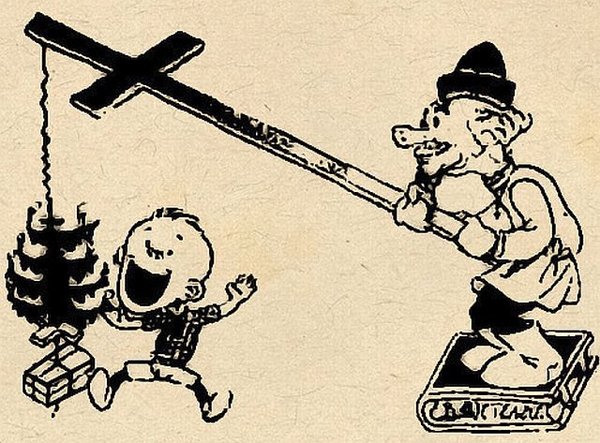 Антирелигиозные карикатуры на Рождество