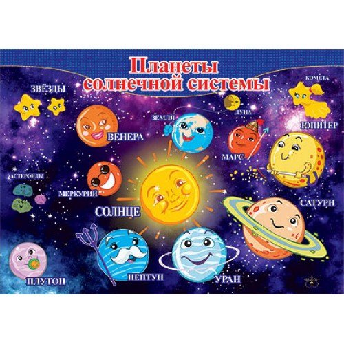 Плакат космос для детей