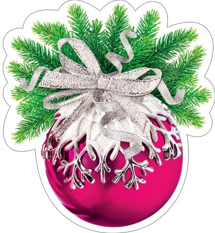 Вырубной новогодний шар