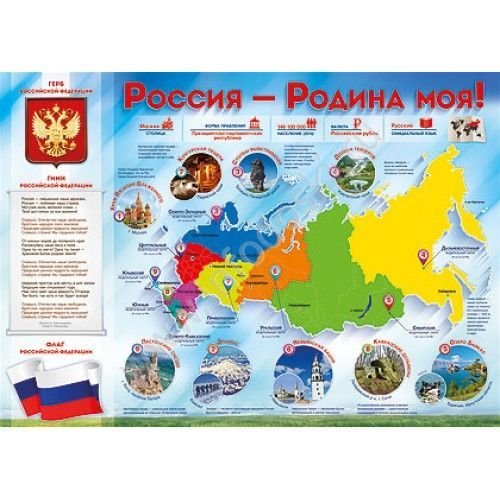 Плакат Россия Родина моя