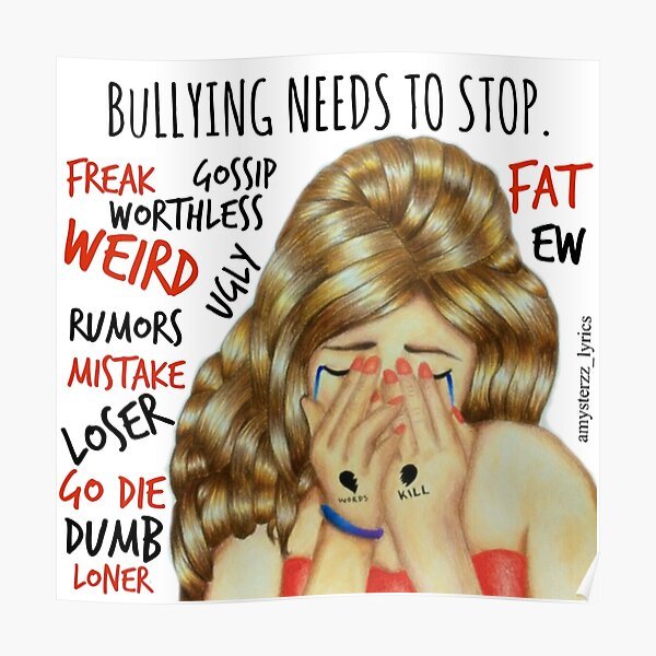Буллинг плакат рисунок