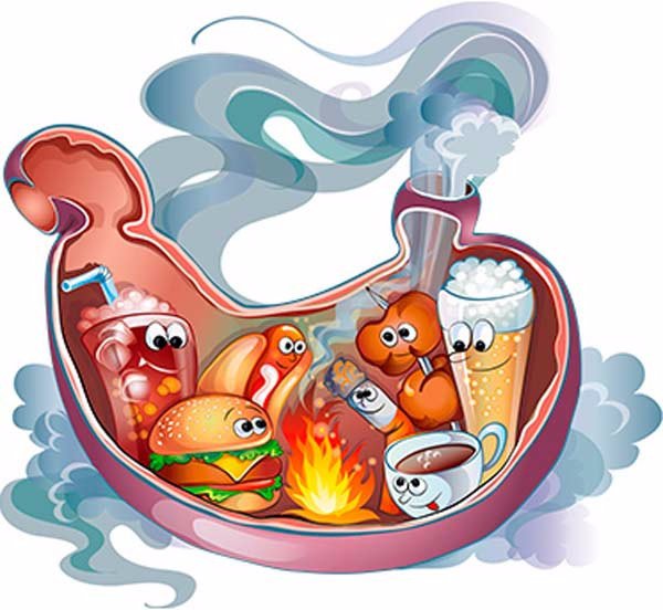 Желудок мультяшный