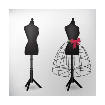 Девушка с манекеном швея