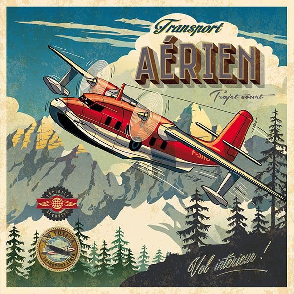 Винтажные постеры Авиация