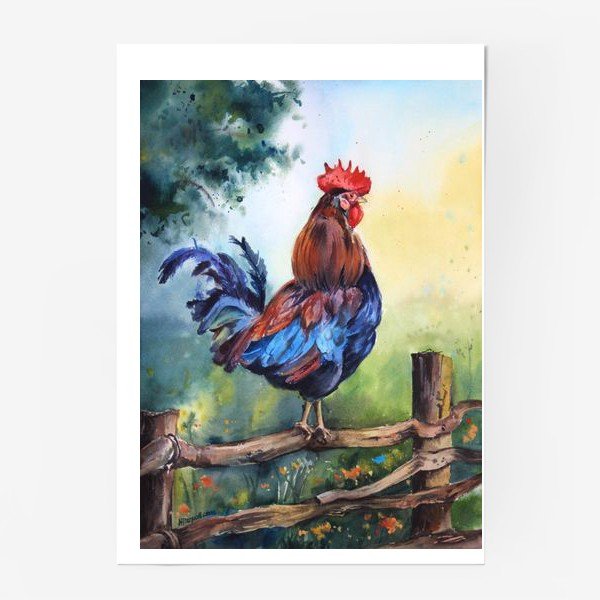 Петушки плакат