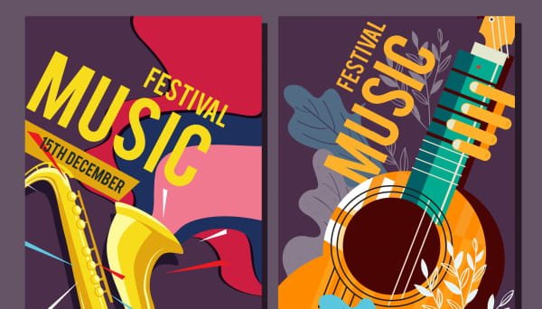Музыкальный Постер дизайн