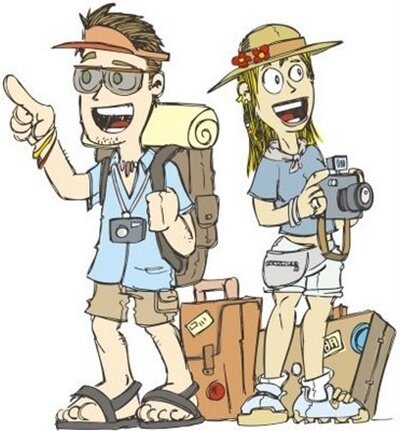 Плакат идеальный турист