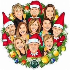 Новогодний коллаж для коллектива