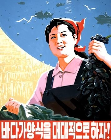 Северные корейцы плакаты