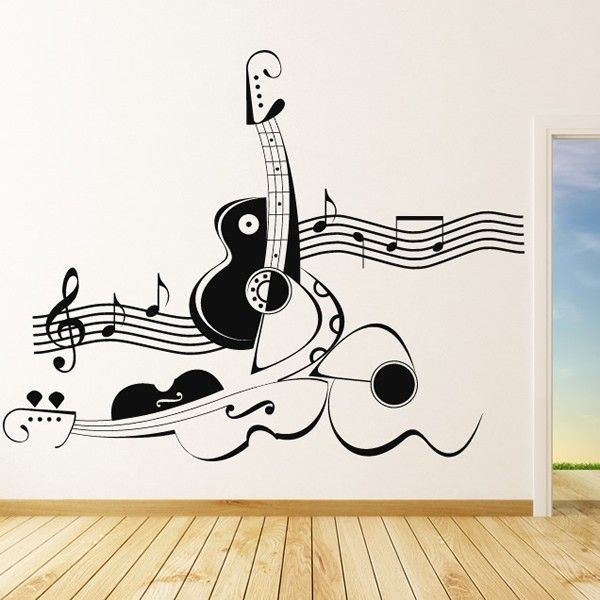 Музыкальные трафареты для декора