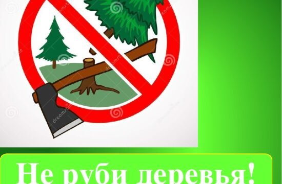 Значок не рубить дерево