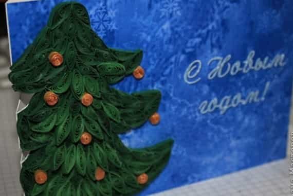 Объемная елка для стенгазеты