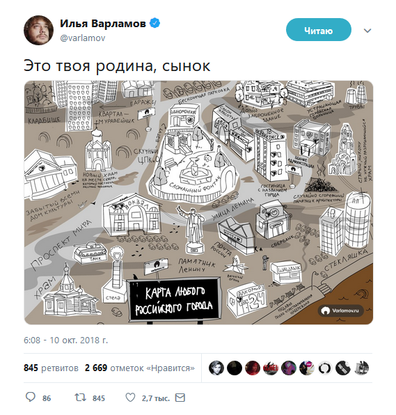 Типичный город Варламов