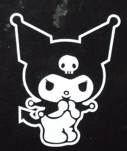 Наклейки Куроми черно белые