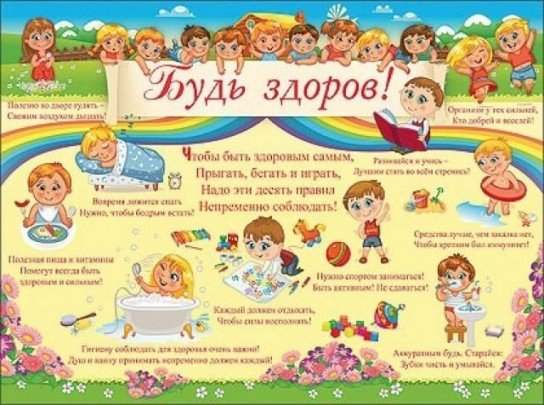 Плакат будь здоров
