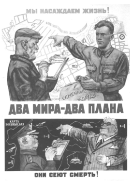 Два мира две системы плакат