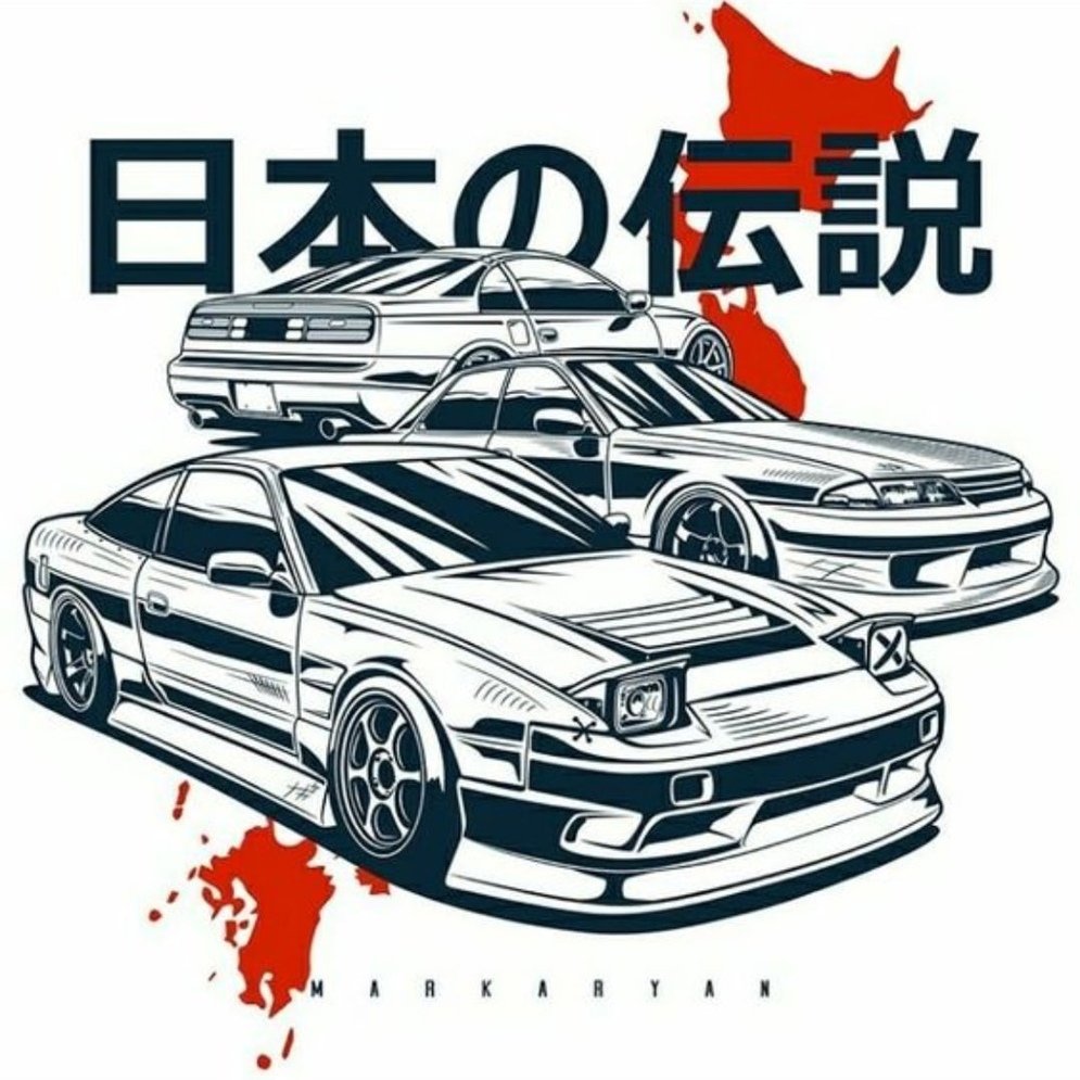 Японские авто плакаты
