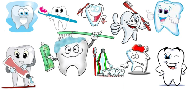 Зубной мультяшный