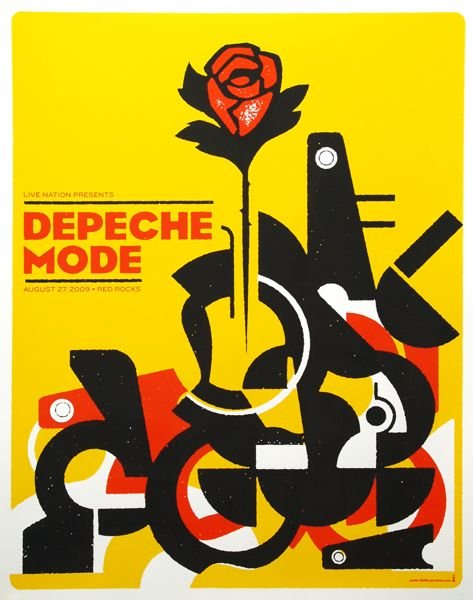 Старые плакаты Depeche Mode