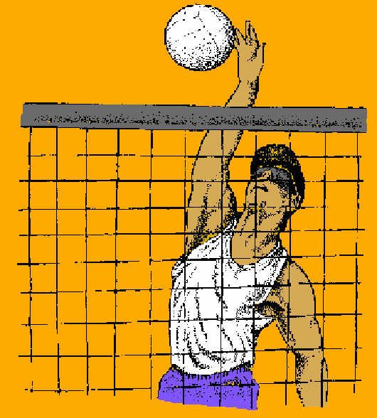 Плакат на тему волейбол