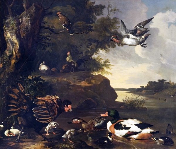 Плакат с гусём