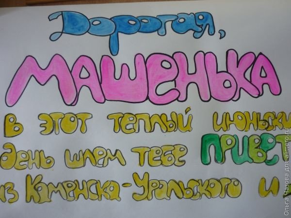 Плакат на день рождения подруге