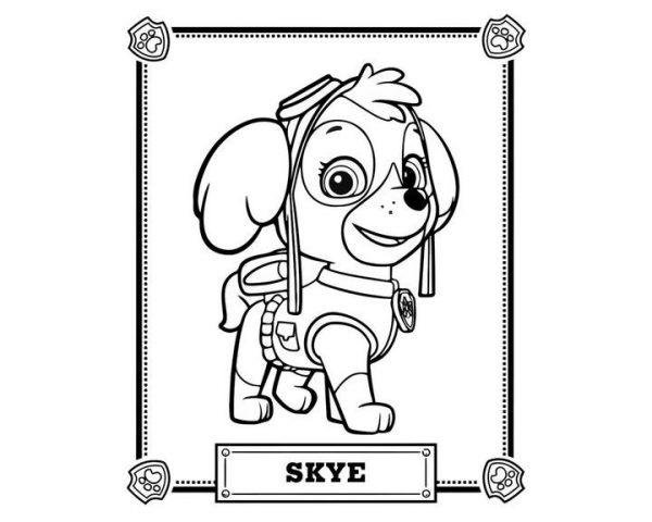 Значок Скай Щенячий патруль