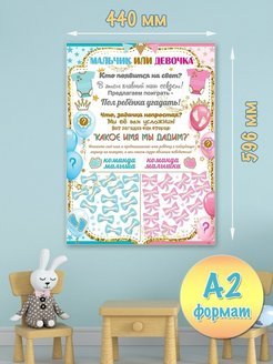 Мальчик или девочка надпись