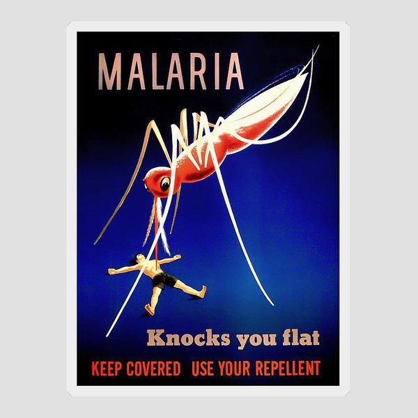 Малярия плакат