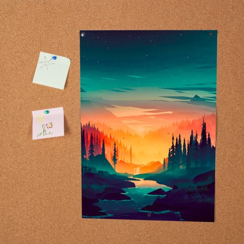 Постер. На закате