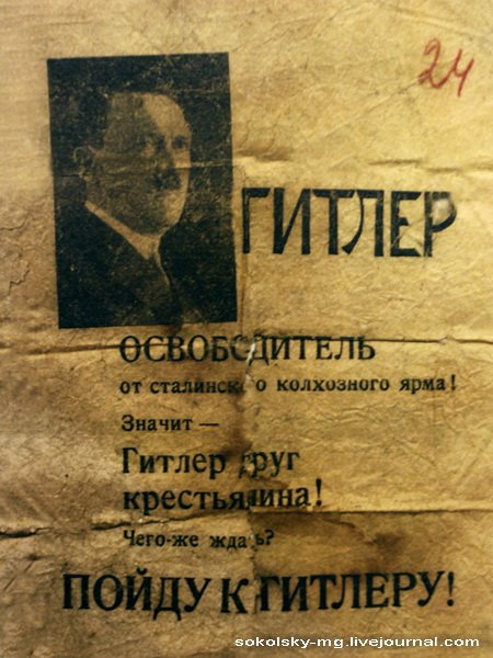 Украинские националисты с портретом Гитлера