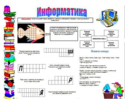 Стенд газета по информатике