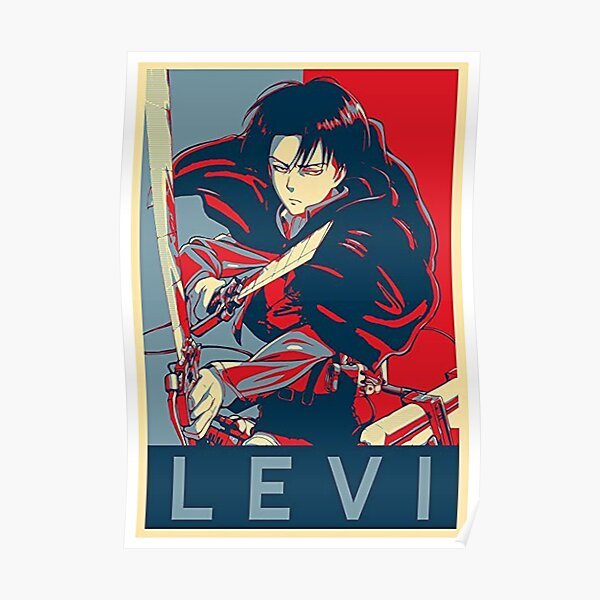 Леви Аккерман Постер