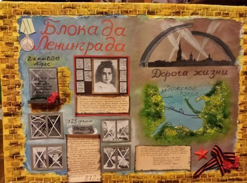 Боевой листок блокада Ленинграда в школе