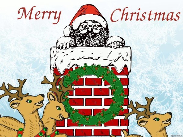 Новогодние открытки в стиле ретро