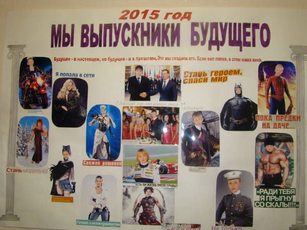 Плакат выпускников с фотографиями