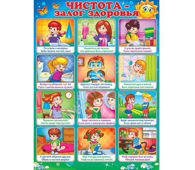 Плакат чистота залог здоровья