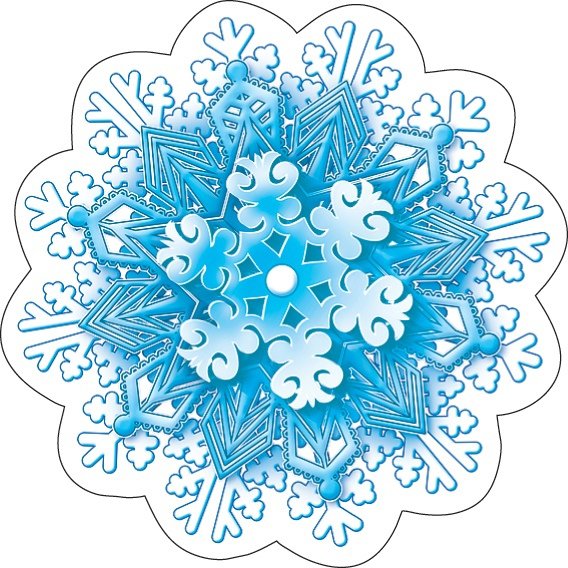 Снежинки с мордашками