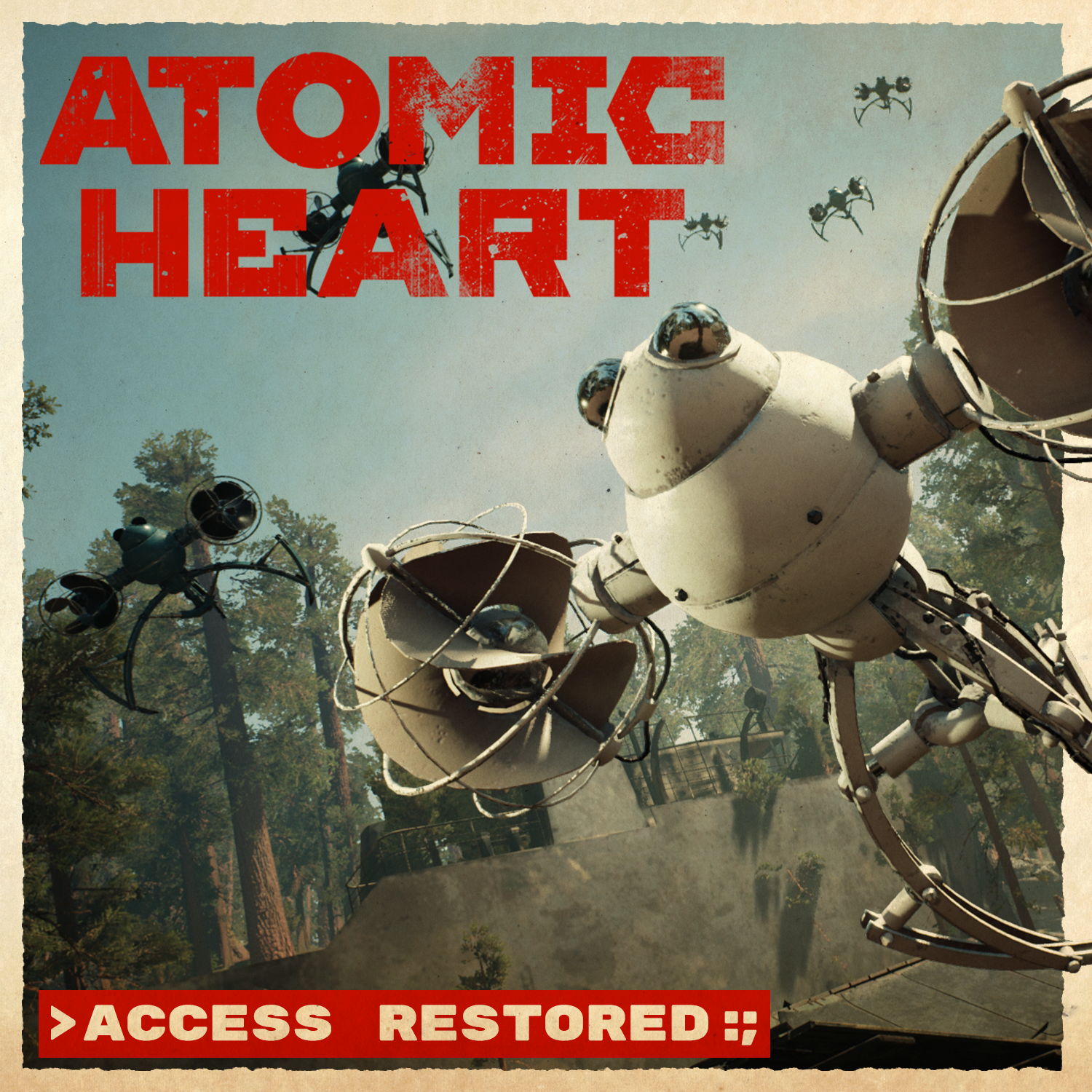 Atomic Heart Постер. Атомик Харт 2022. Atomic Heart плакаты. Атомик Харт обложка.