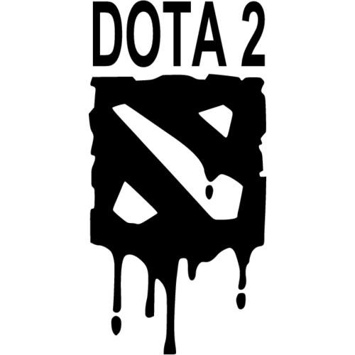 Наклейка дота 2 на машину