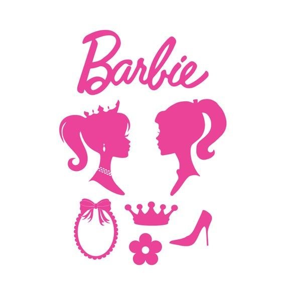 Значок Барби на прозрачном фоне
